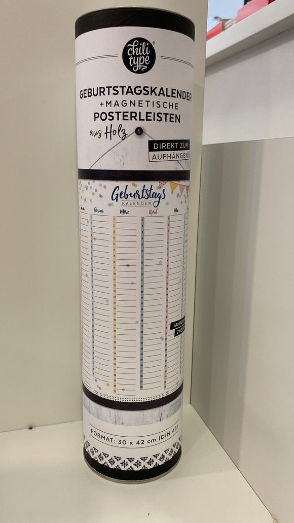 Kalender mit Posterleiste